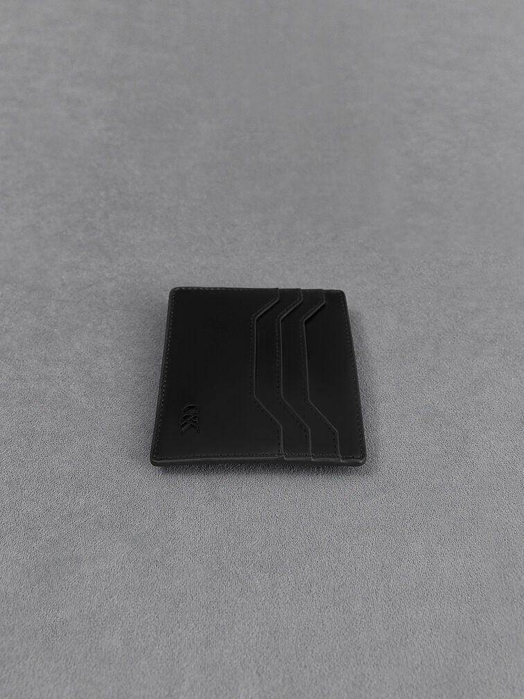 CHARLES & KEITH Exclusive / Carli Leather Multi-Slot Card Holder - Black