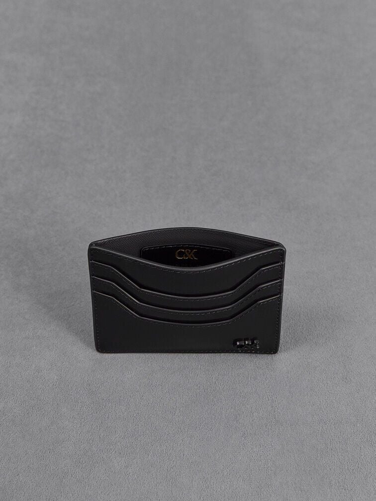 CHARLES & KEITH Exclusive / Carli Leather Multi-Slot Card Holder - Black