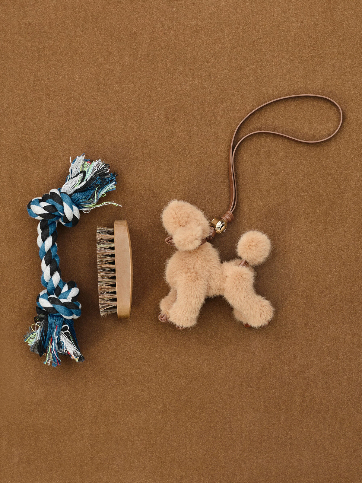 CHARLES & KEITH Hot Sale / Faux Shearling Poodle Charm - Multi