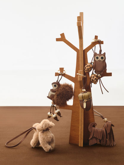 CHARLES & KEITH Hot Sale / Faux Shearling Poodle Charm - Multi