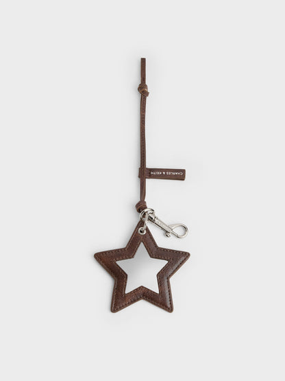 CHARLES & KEITH Trending / Noane Star Mirror Charm - Distressed Coffee