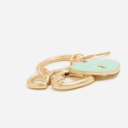 CHARLES & KEITH Best Price / Heart Lock Keychain - Turquoise