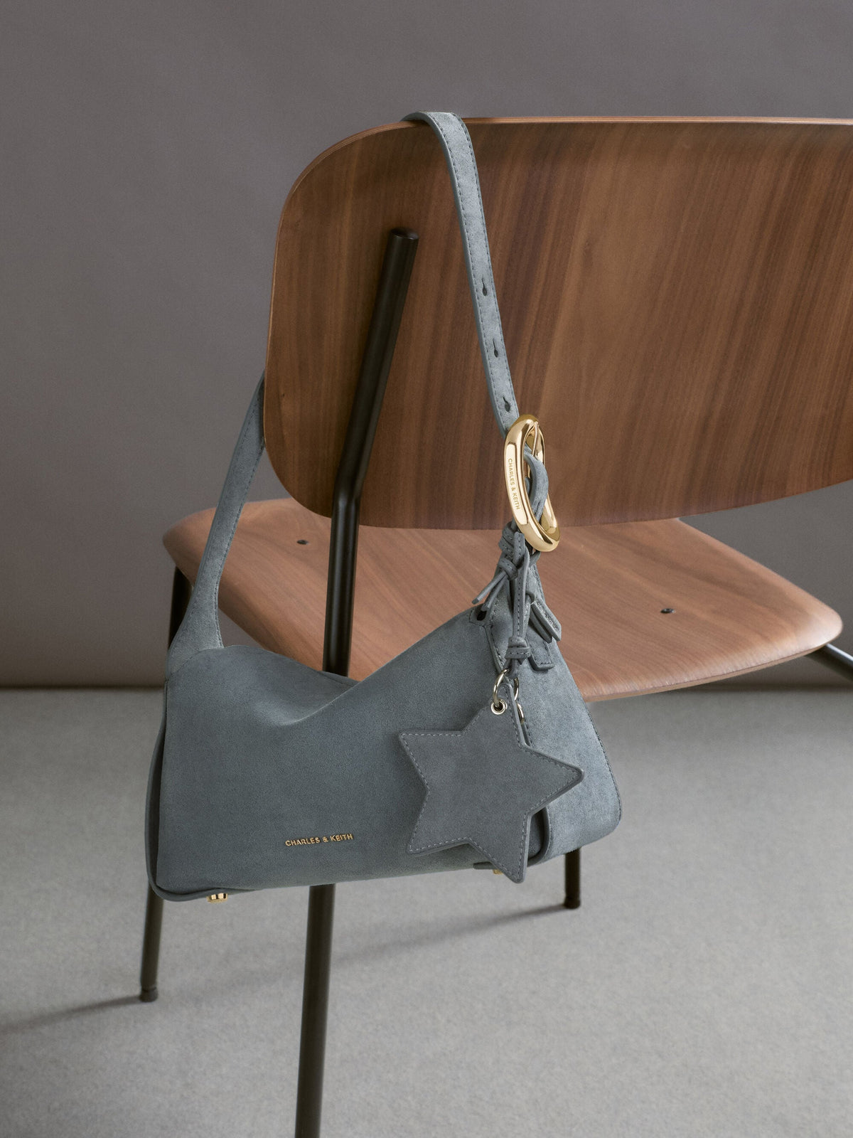 CHARLES & KEITH Trending / Noane Star Mirror Charm - Smoky Blue