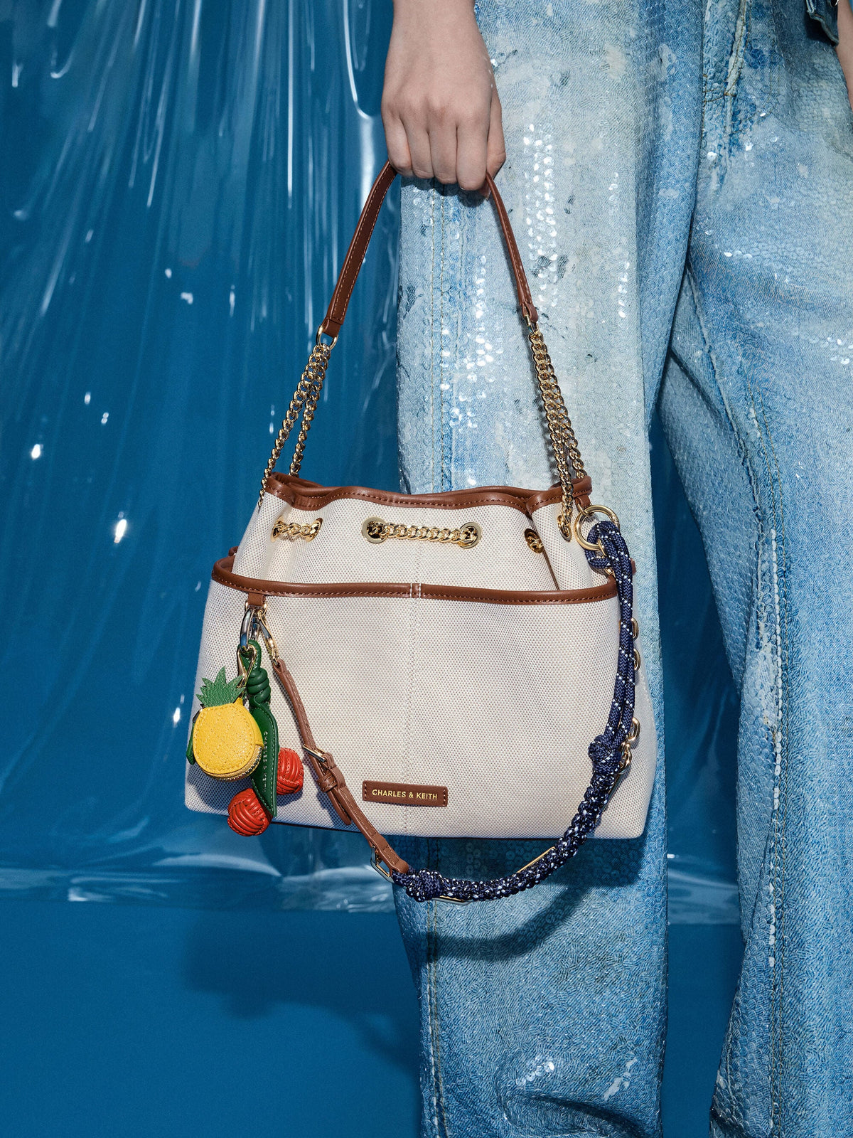 CHARLES & KEITH Sale / Pineapple Charm - Yellow