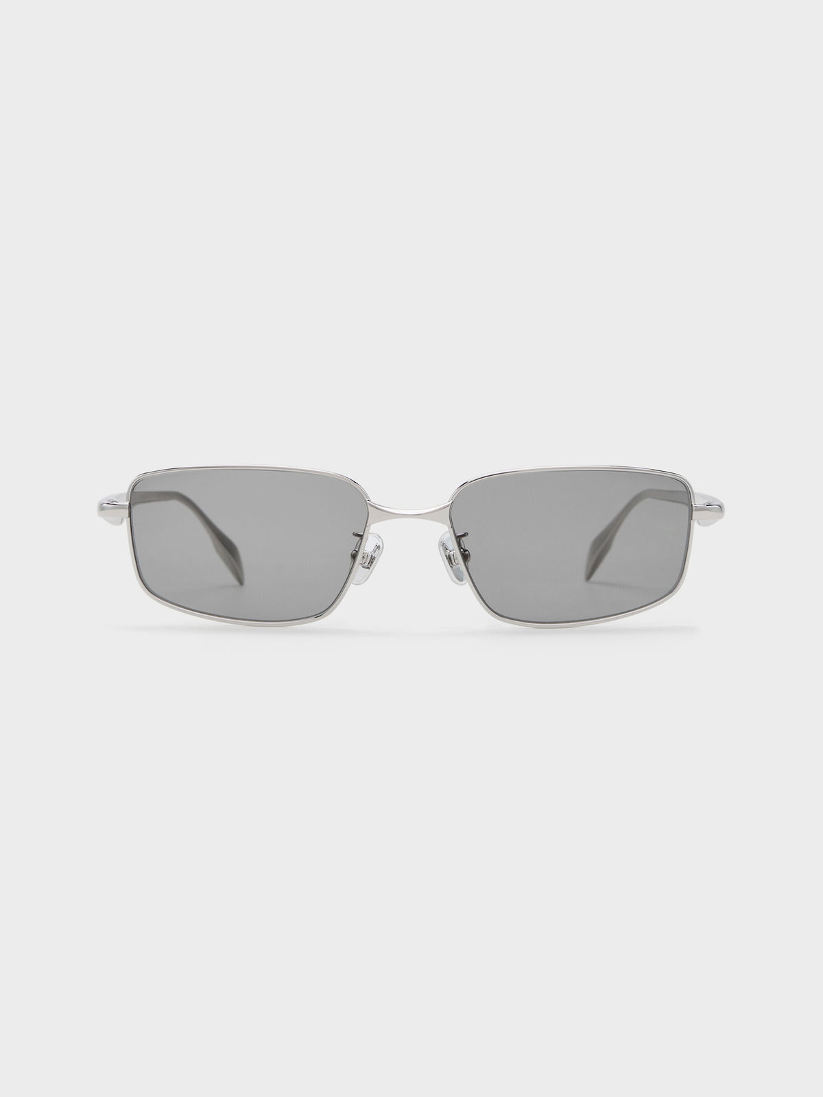 CHARLES & KEITH Essential / Celestia Rectangular Sunglasses - Silver