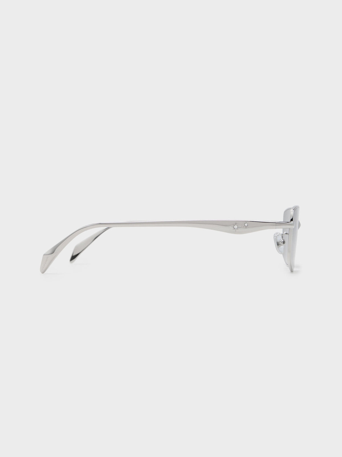 CHARLES & KEITH Essential / Celestia Rectangular Sunglasses - Silver