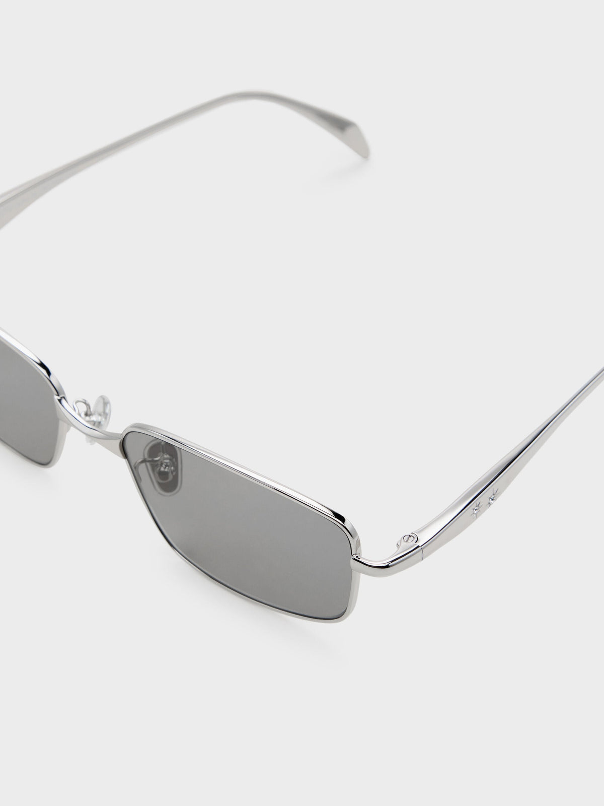 CHARLES & KEITH Essential / Celestia Rectangular Sunglasses - Silver
