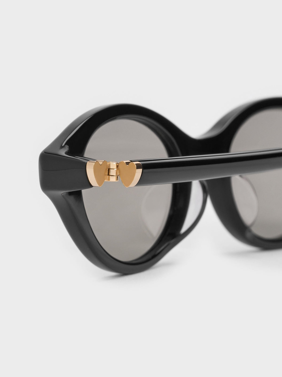 CHARLES & KEITH Hot Sale / Pecola Oval Sunglasses - Black