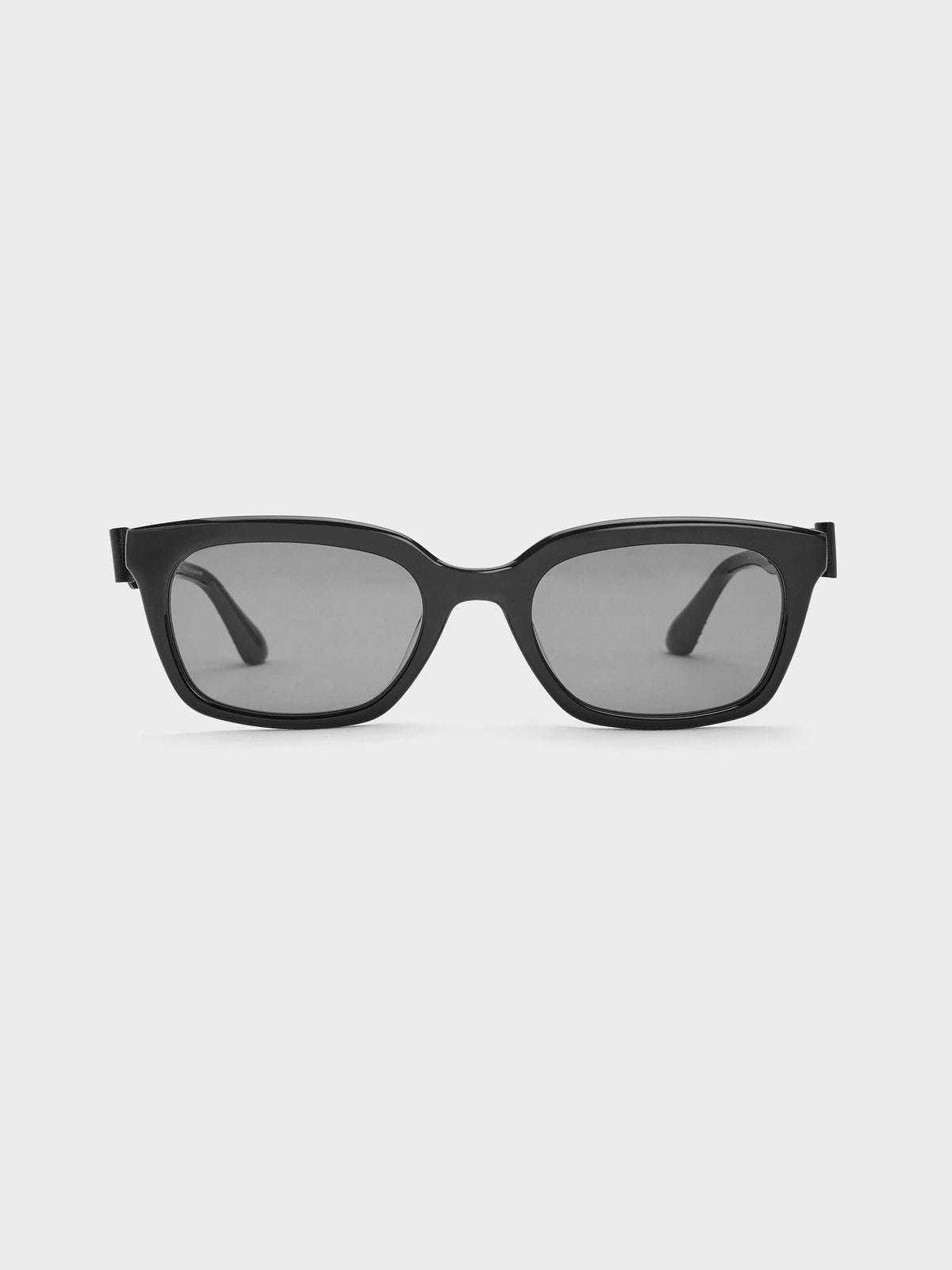 CHARLES & KEITH Smart Buy / Tanya Bow Rectangular Sunglasses - Jet Black