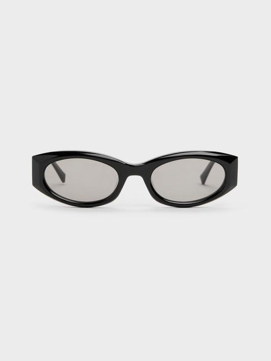CHARLES & KEITH Classic / Aubrey Oval Sunglasses - Noir