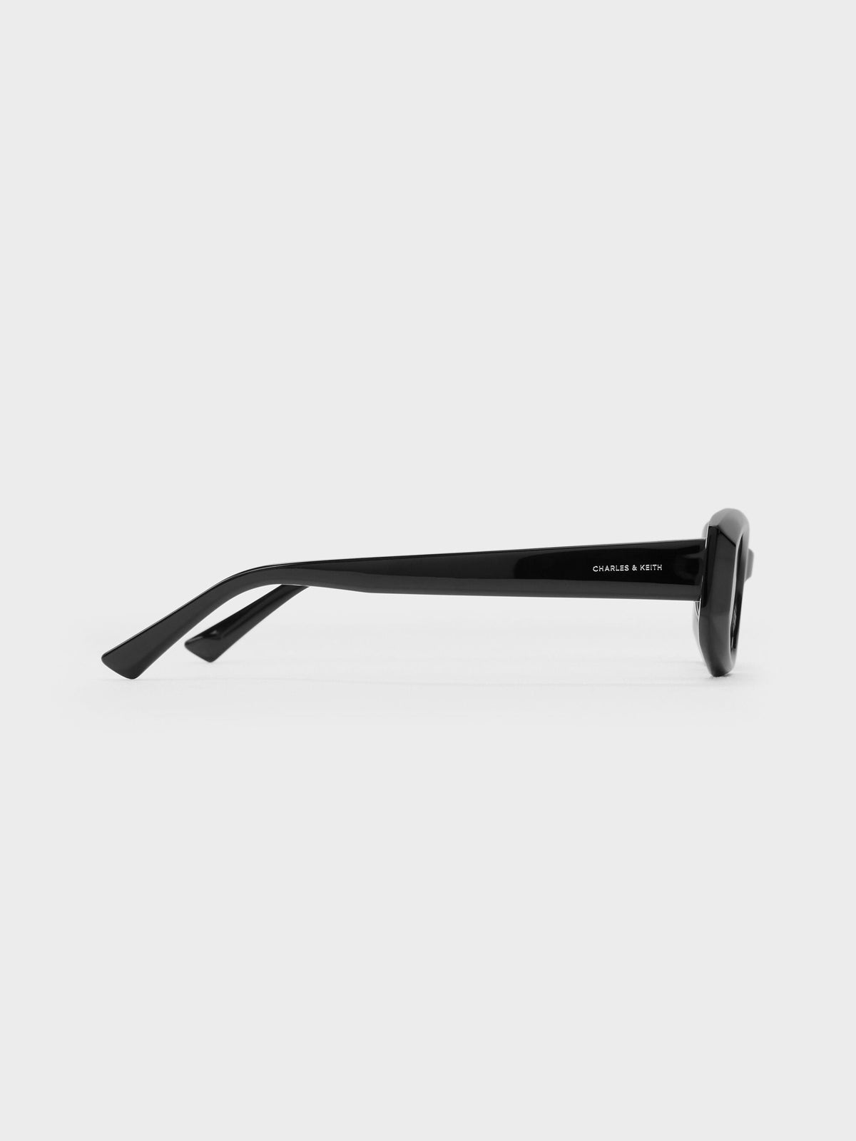CHARLES & KEITH Classic / Aubrey Oval Sunglasses - Noir