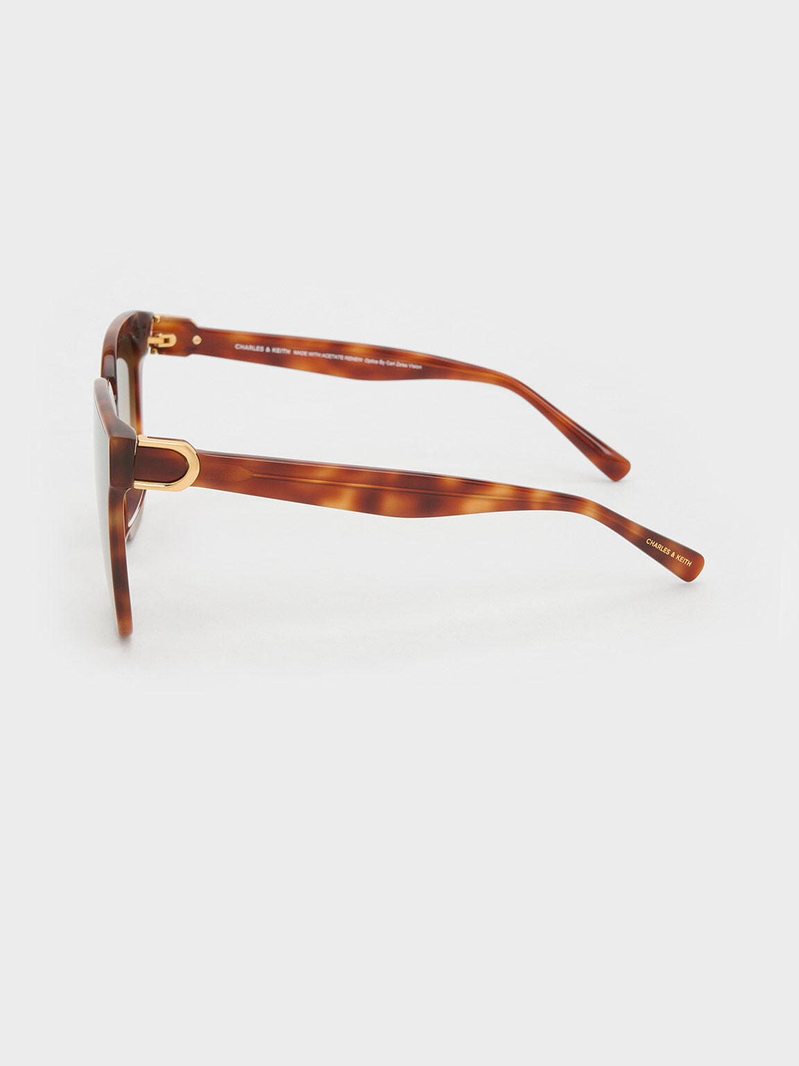 CHARLES & KEITH Trusted / Gabine Tortoiseshell Oversized Butterfly Sunglasses - T. Shell