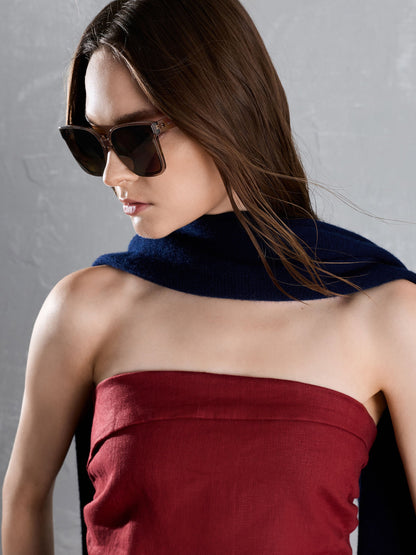 CHARLES & KEITH Essential / Brea Foldable Sunglasses - Chestnut Brown
