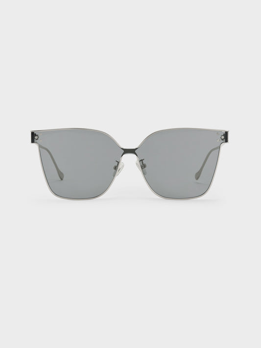 CHARLES & KEITH Premium / Ginny Butterfly Sunglasses - Silver