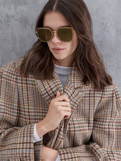 CHARLES & KEITH Premium / Lisbeth Butterfly Sunglasses - Chestnut Brown