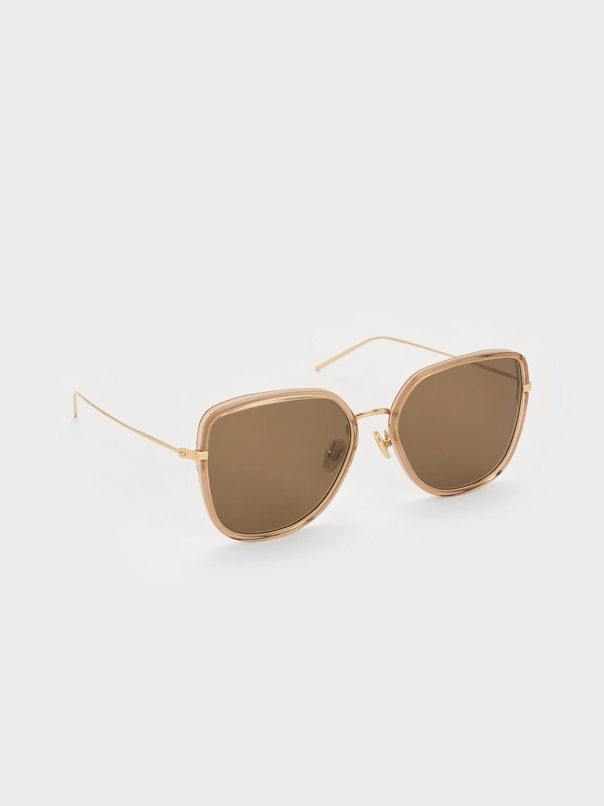 CHARLES & KEITH Premium / Lisbeth Butterfly Sunglasses - Chestnut Brown