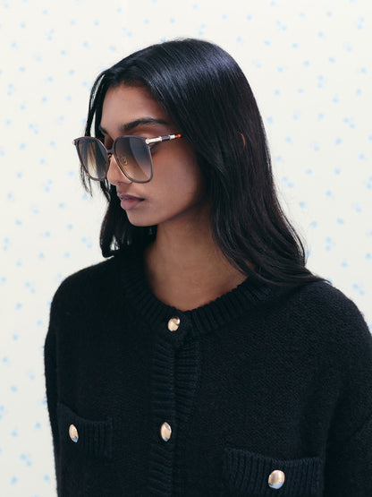 CHARLES & KEITH Signature / Ophelia Square Sunglasses - Brown