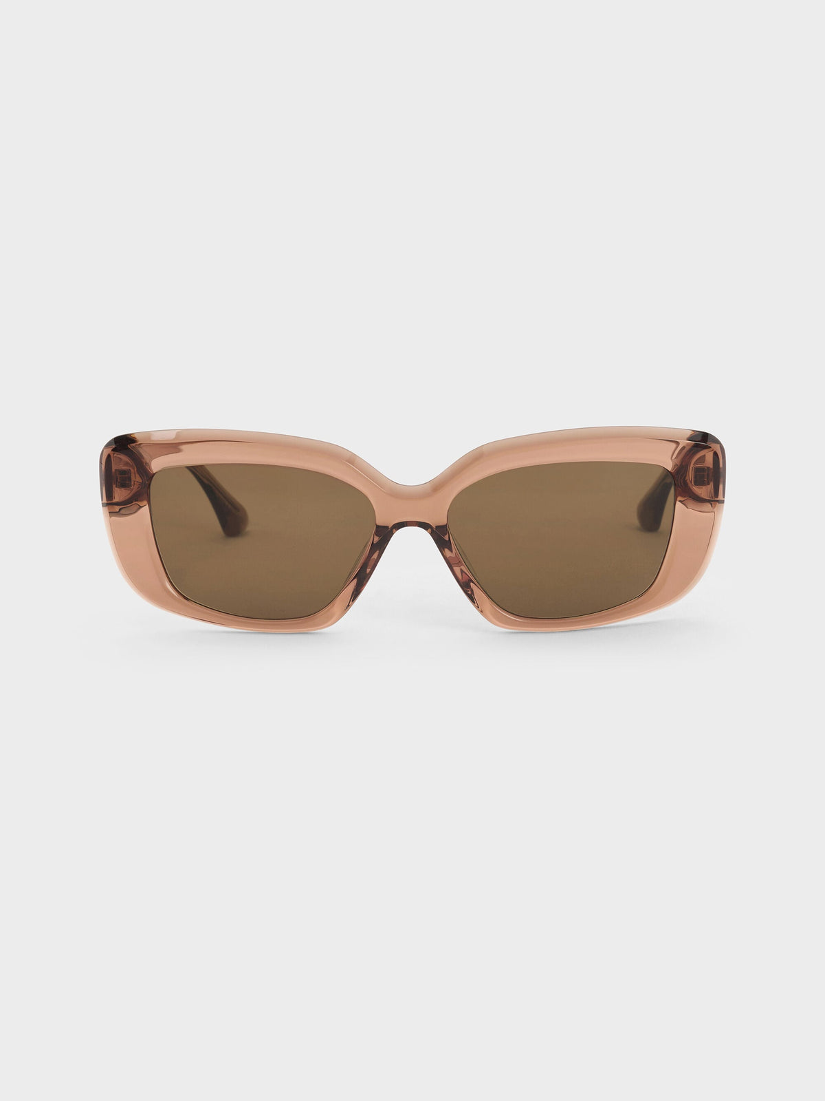 CHARLES & KEITH New / Alix Butterfly Sunglasses - Chestnut Brown