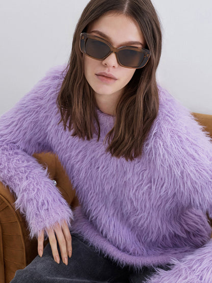 CHARLES & KEITH New / Alix Butterfly Sunglasses - Chestnut Brown