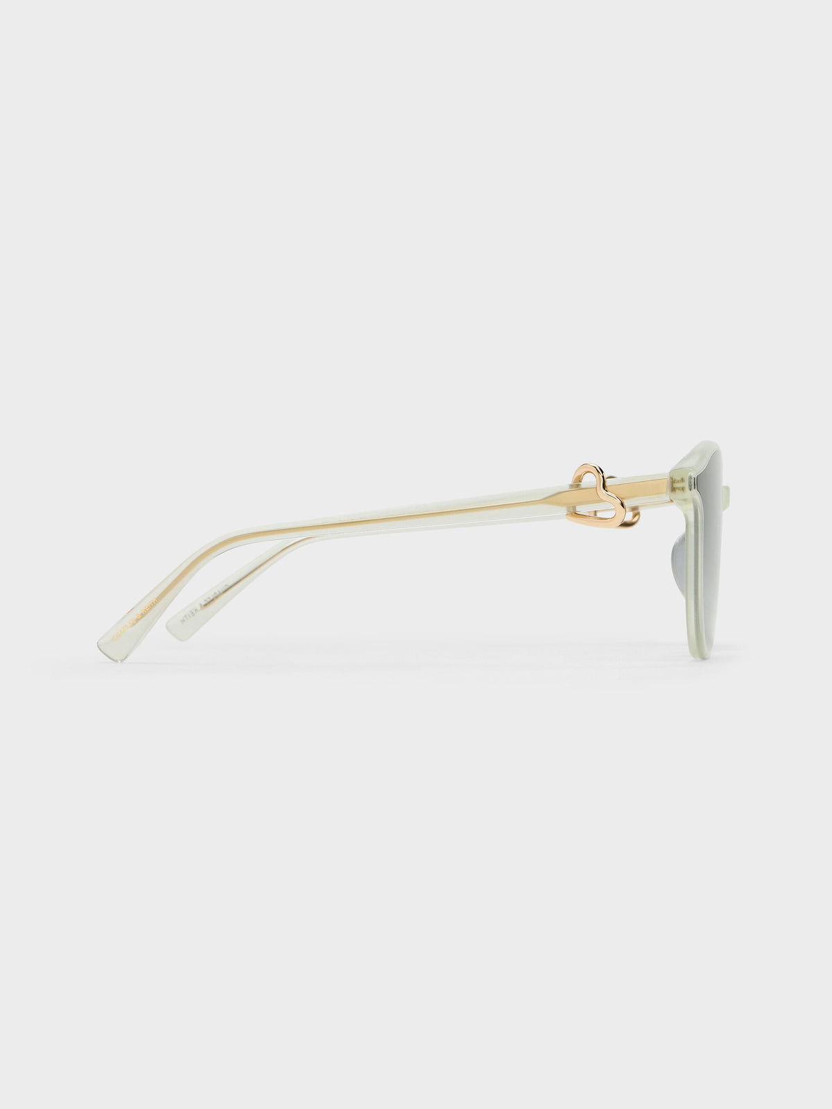 CHARLES & KEITH Discount / Ciara Heart-Motif Sunglasses - Mint Green