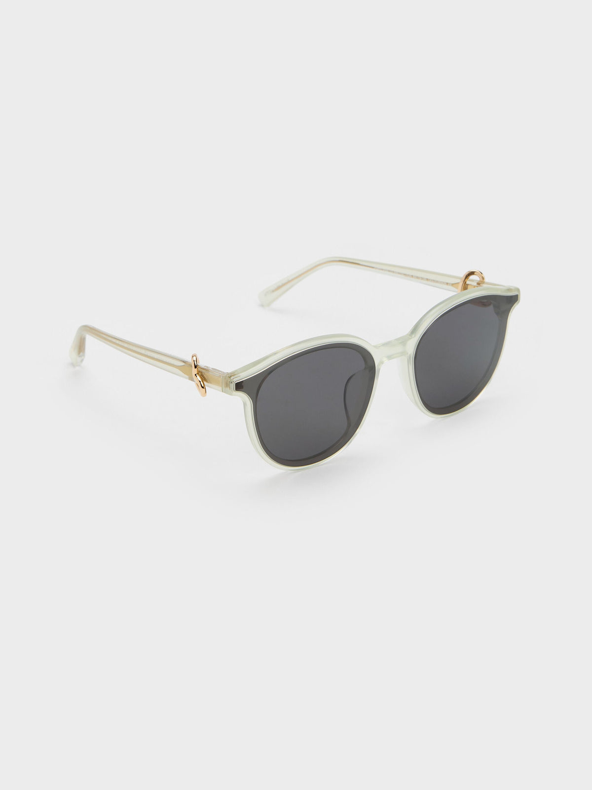 CHARLES & KEITH Discount / Ciara Heart-Motif Sunglasses - Mint Green