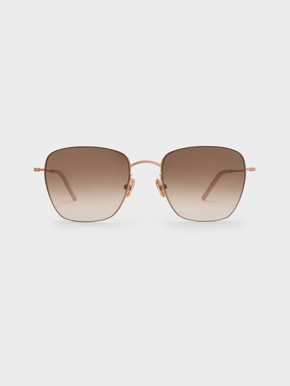 CHARLES & KEITH Discount / Miranda Square Sunglasses - Rose Gold