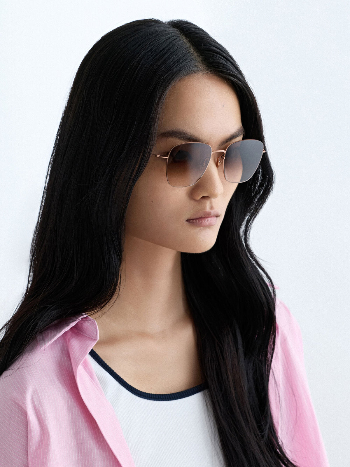 CHARLES & KEITH Discount / Miranda Square Sunglasses - Rose Gold