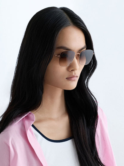CHARLES & KEITH Discount / Miranda Square Sunglasses - Rose Gold