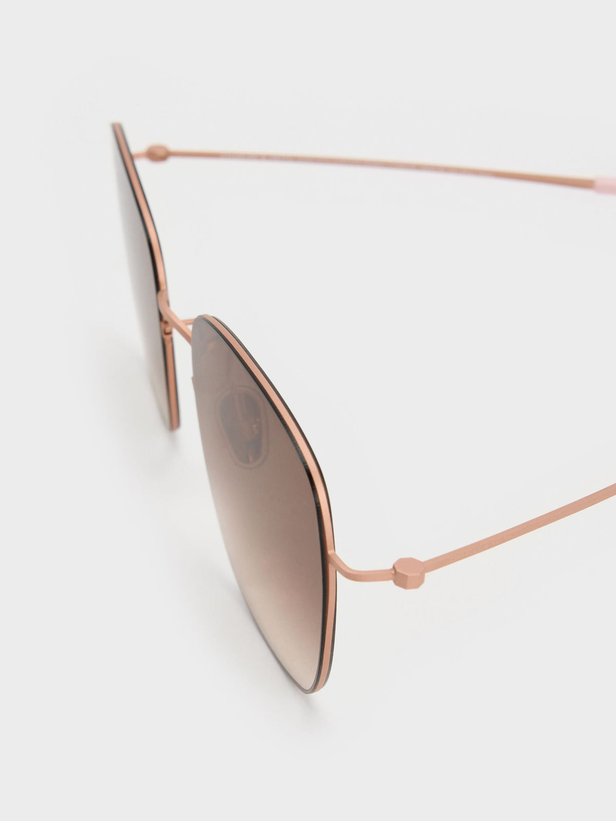 CHARLES & KEITH Discount / Miranda Square Sunglasses - Rose Gold