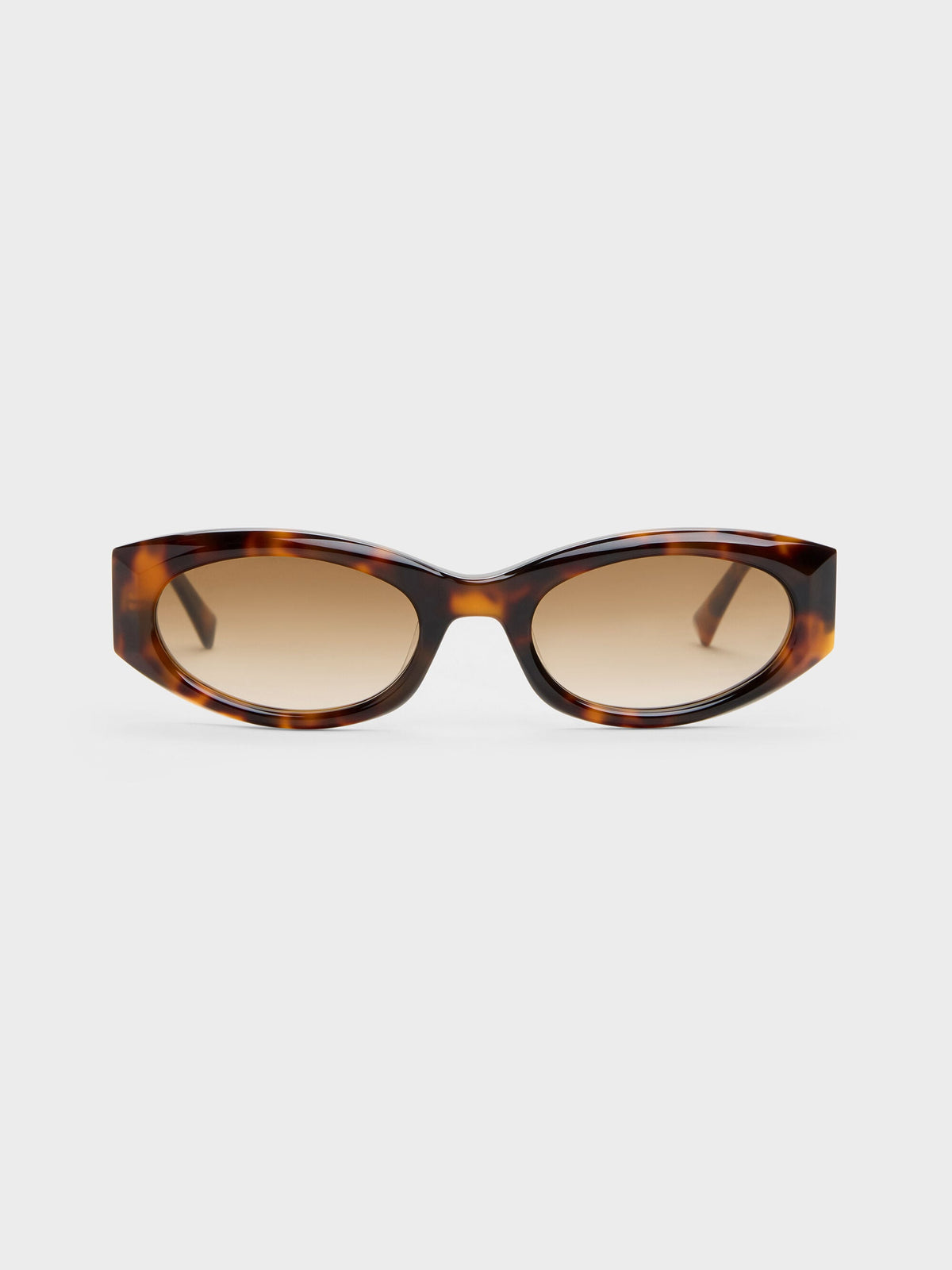 CHARLES & KEITH Sale / Aubrey Oval Sunglasses - T. Shell