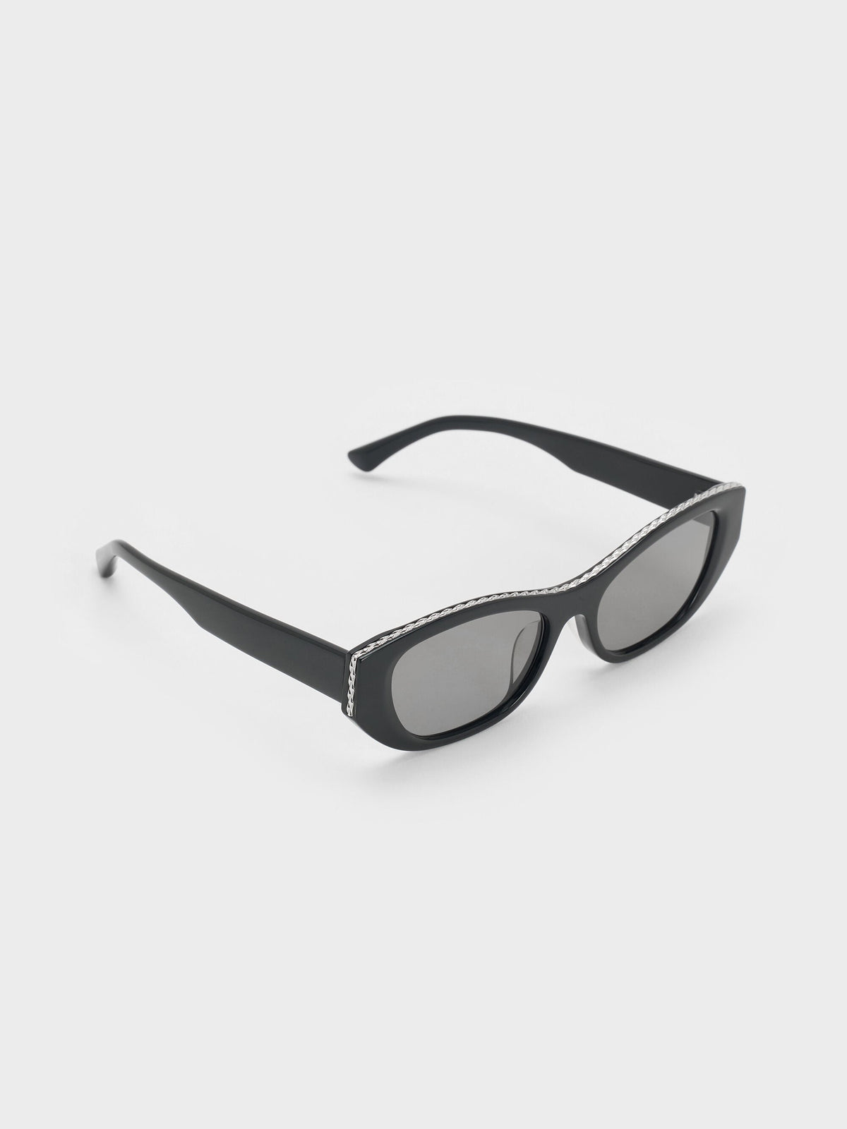CHARLES & KEITH Great Value / Daenerys Cat-Eye Sunglasses - Noir