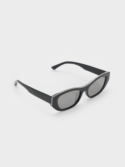 CHARLES & KEITH Great Value / Daenerys Cat-Eye Sunglasses - Noir