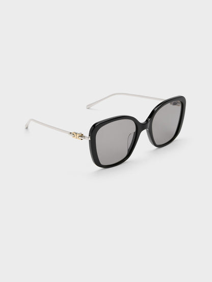 CHARLES & KEITH Value / Adalyn Butterfly Sunglasses - Noir