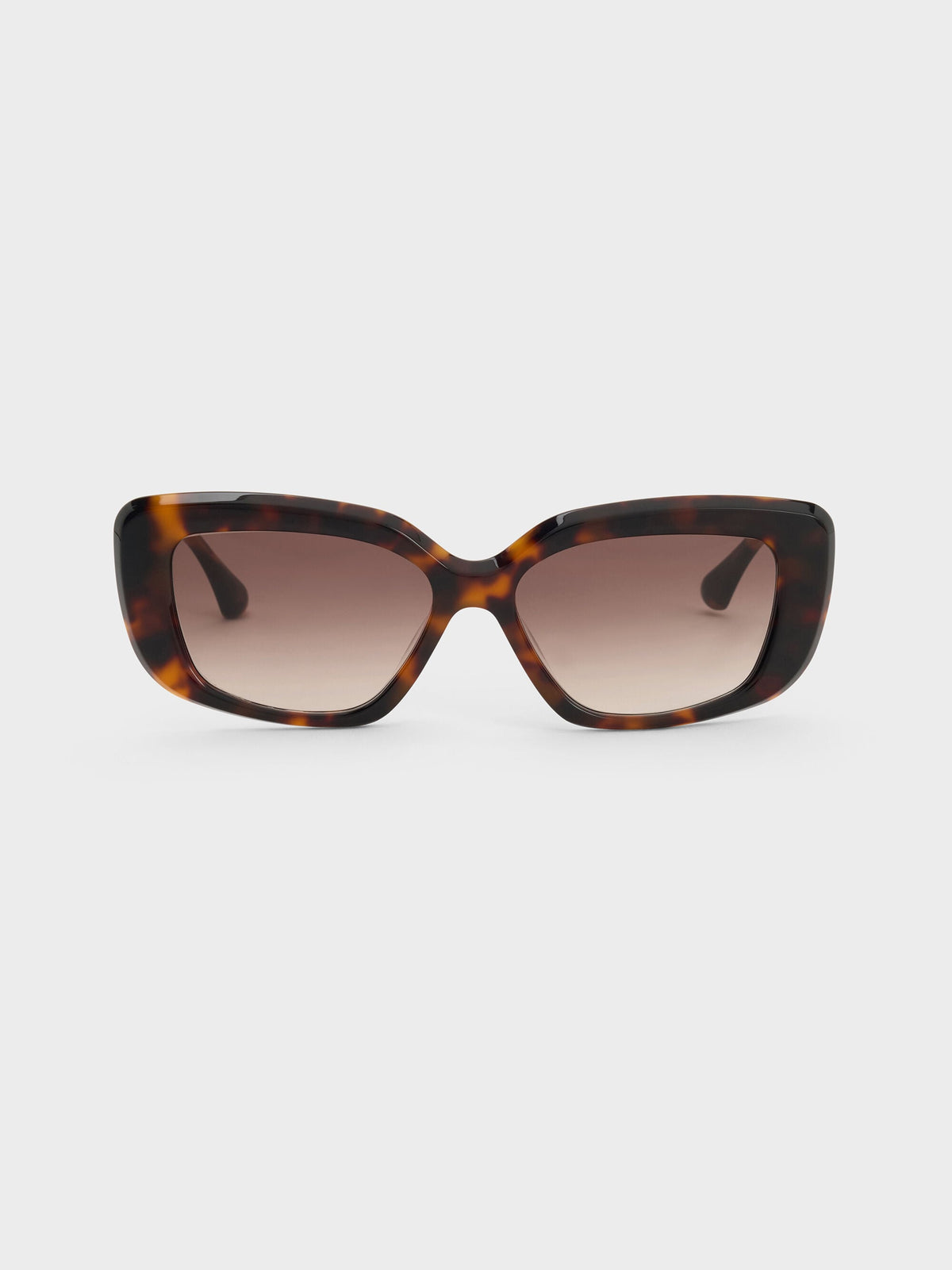 CHARLES & KEITH Latest / Alix Tortoiseshell Butterfly Sunglasses - T. Shell