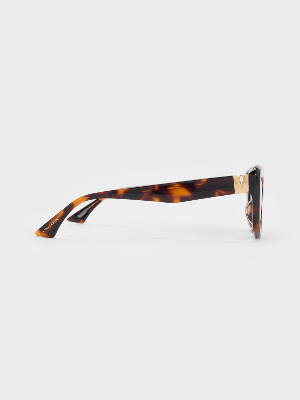 CHARLES & KEITH Latest / Alix Tortoiseshell Butterfly Sunglasses - T. Shell