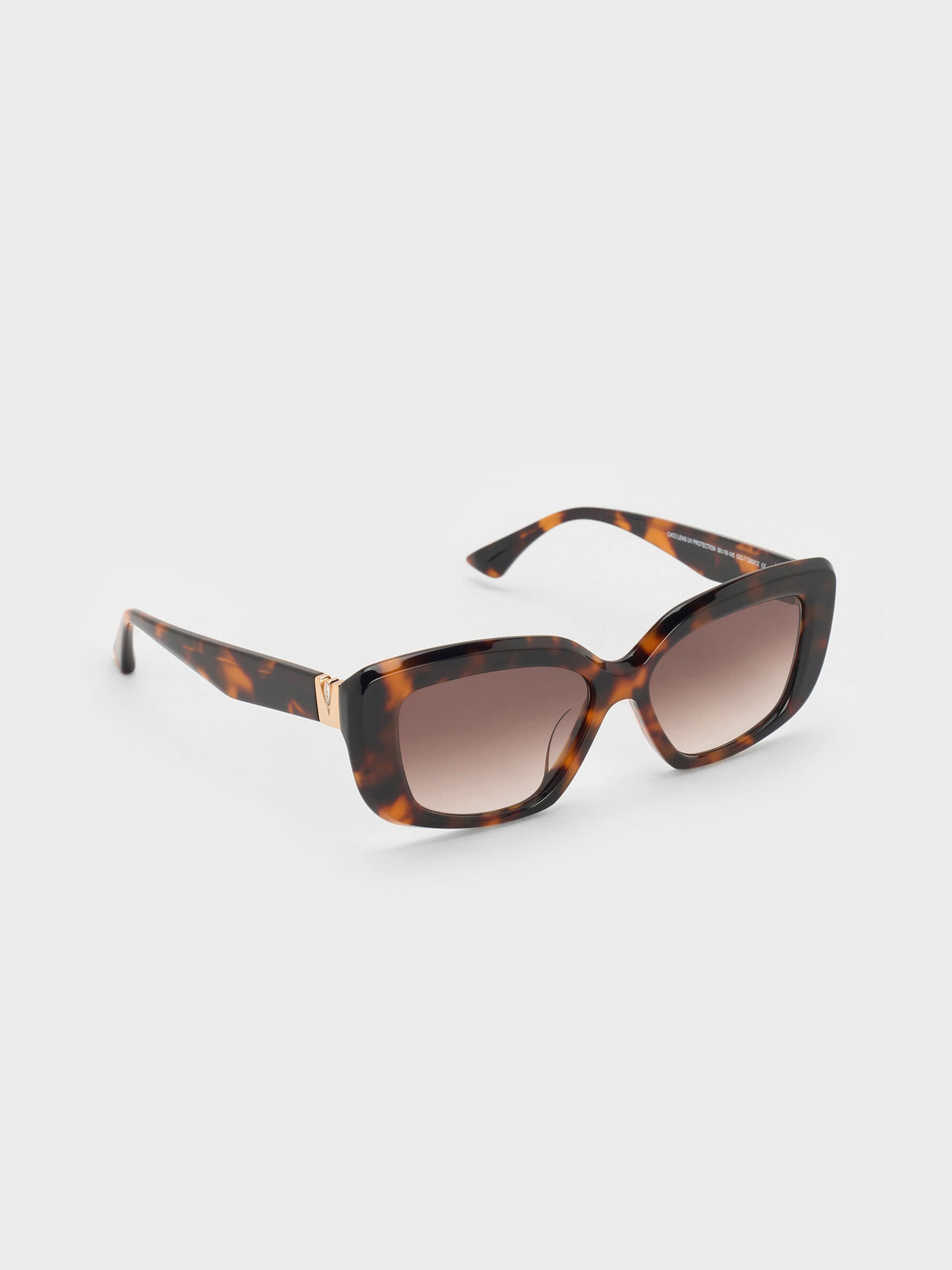 CHARLES & KEITH Latest / Alix Tortoiseshell Butterfly Sunglasses - T. Shell