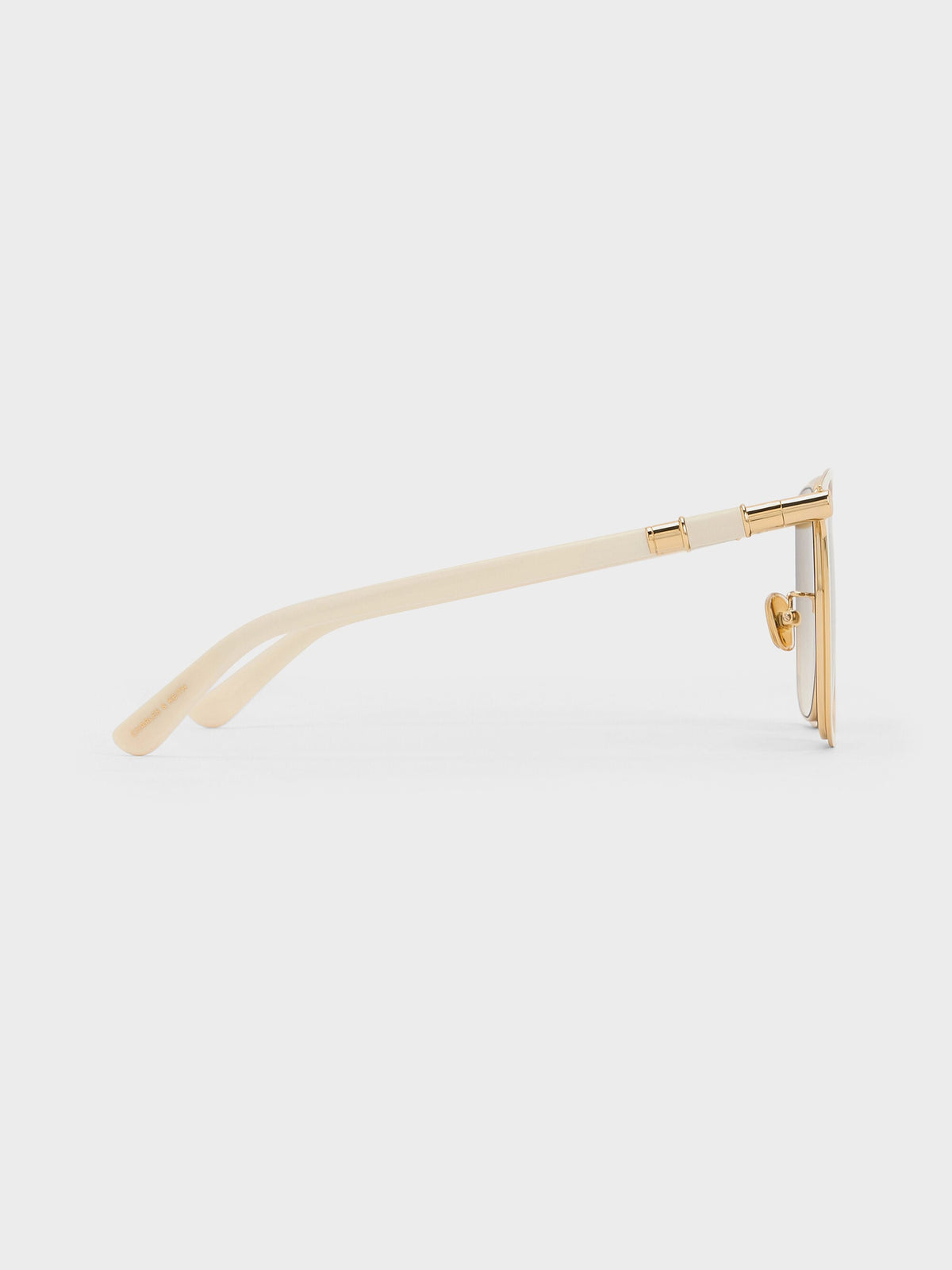 CHARLES & KEITH Discount / Ophelia Square Sunglasses - Cream